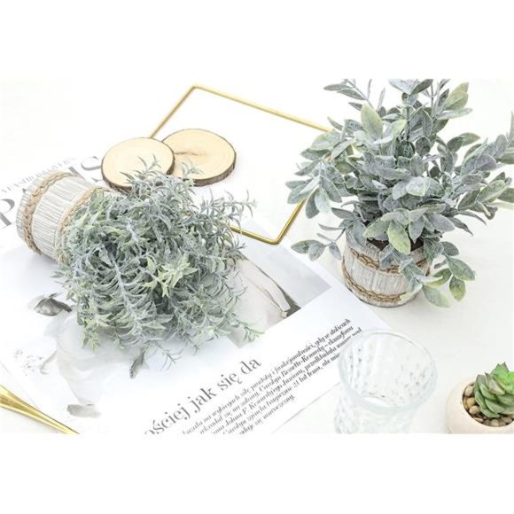 4 Pack Small Fake Plants Indoor Mini Artificial Plants for Home Office Farmhouse - Picture 6 of 6